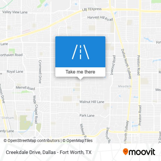 Creekdale Drive map