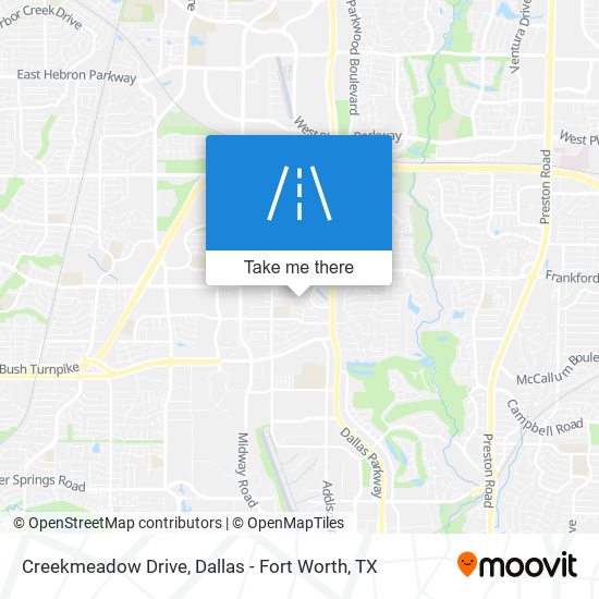 Creekmeadow Drive map