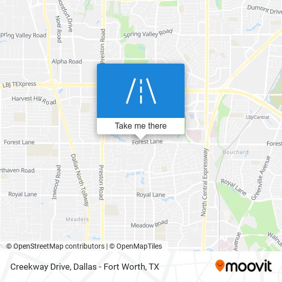 Mapa de Creekway Drive