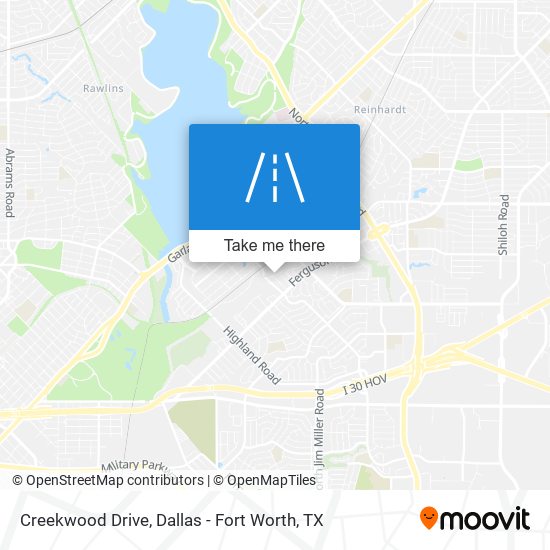 Mapa de Creekwood Drive