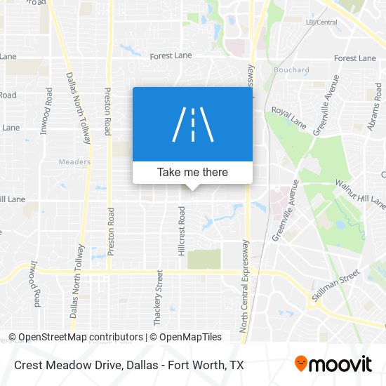 Crest Meadow Drive map