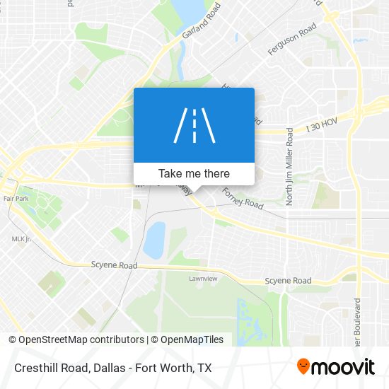 Cresthill Road map