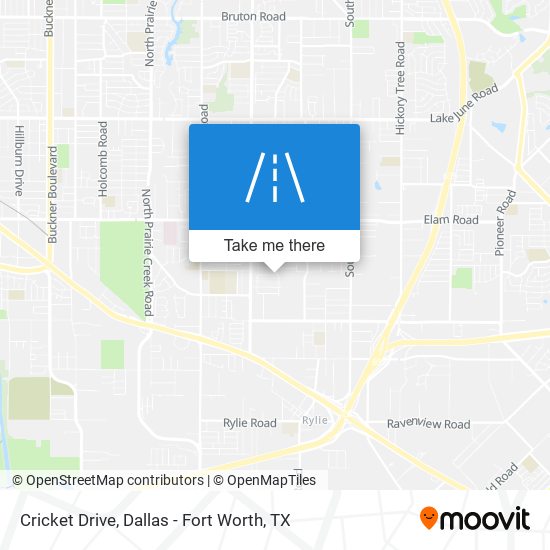 Mapa de Cricket Drive