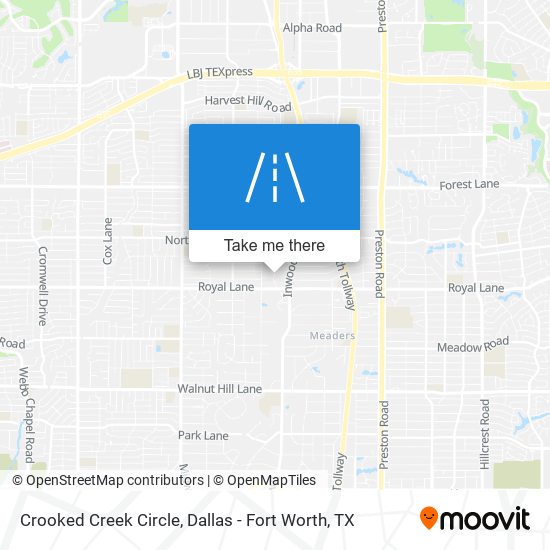 Crooked Creek Circle map