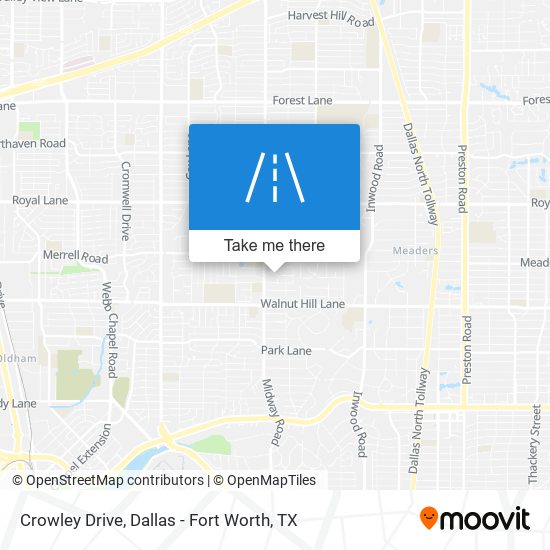 Crowley Drive map