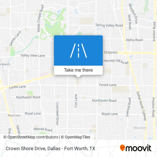 Crown Shore Drive map