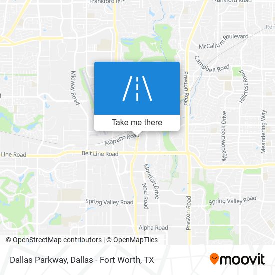 Dallas Parkway map