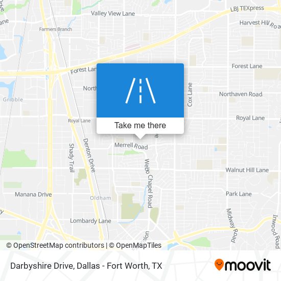 Darbyshire Drive map