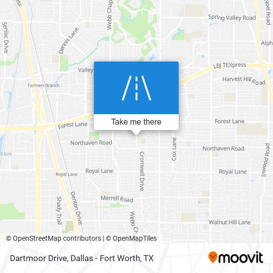 Dartmoor Drive map