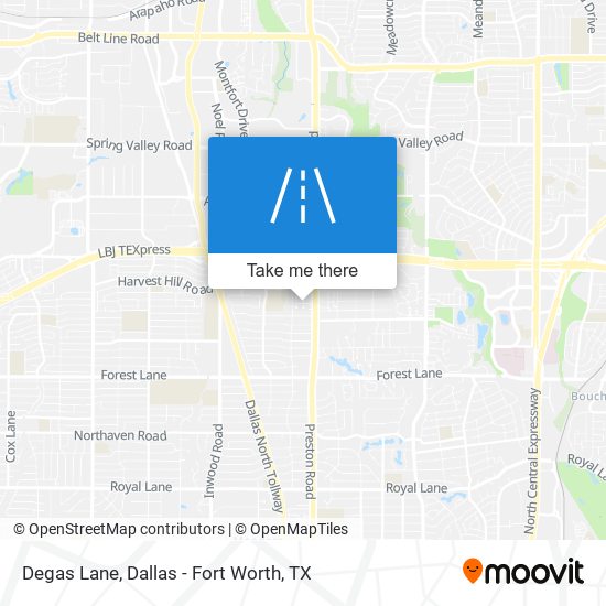 Mapa de Degas Lane