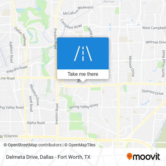Delmeta Drive map