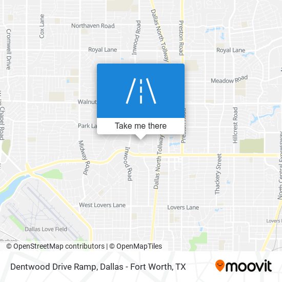 Dentwood Drive Ramp map
