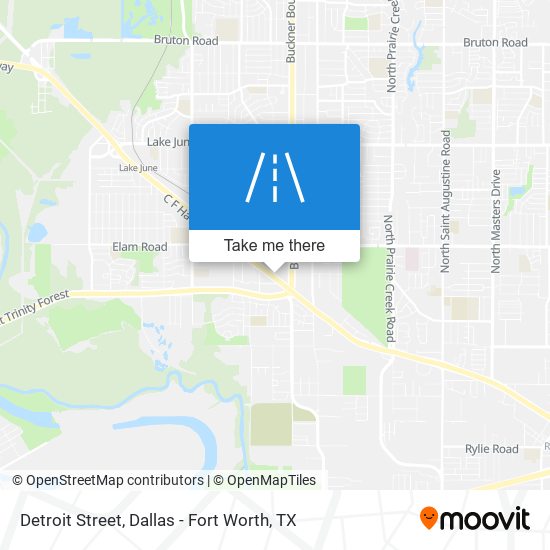 Mapa de Detroit Street