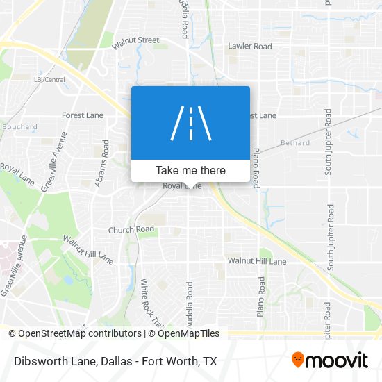 Dibsworth Lane map
