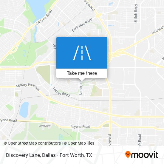 Discovery Lane map