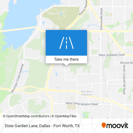 Dixie Garden Lane map