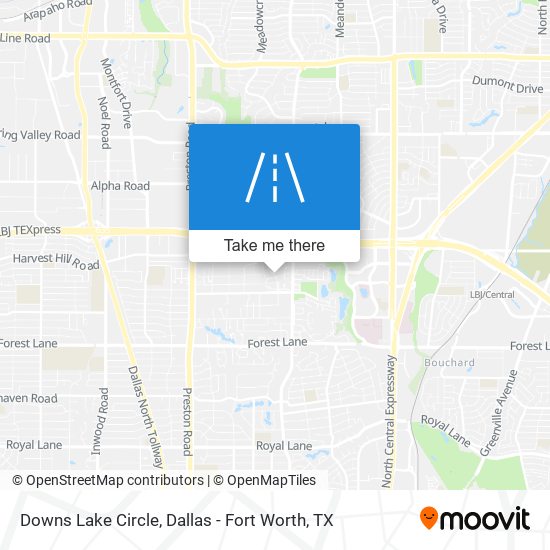 Downs Lake Circle map