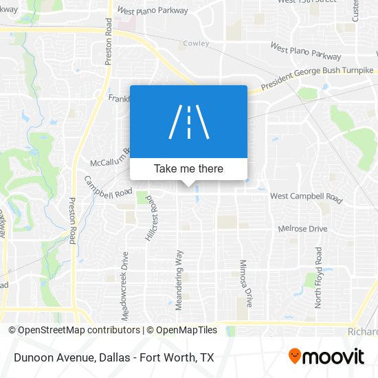 Dunoon Avenue map