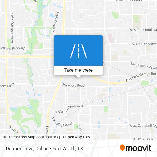 Dupper Drive map