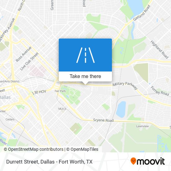 Durrett Street map