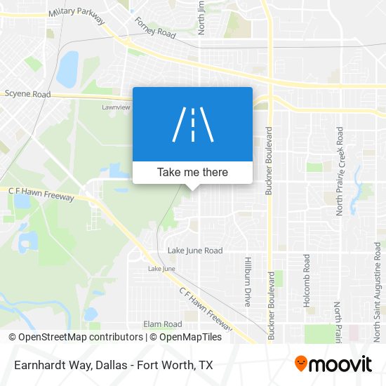 Mapa de Earnhardt Way