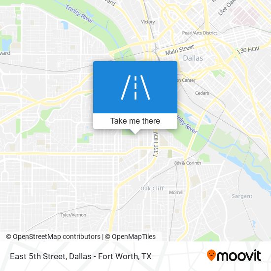 East 5th Street map