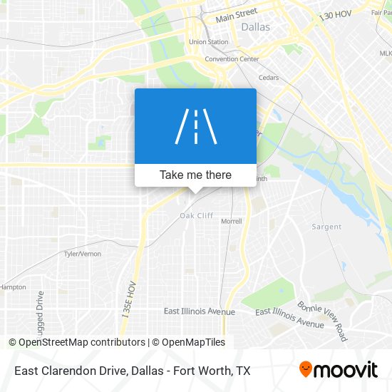 Mapa de East Clarendon Drive