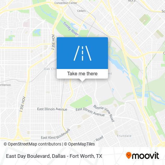 East Day Boulevard map