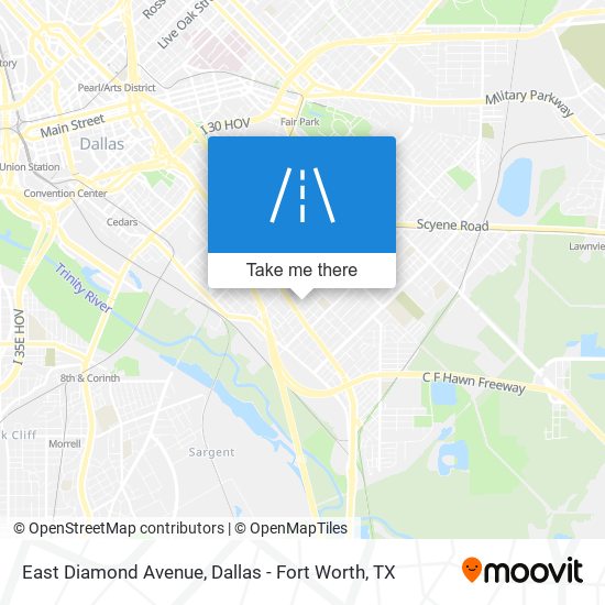 East Diamond Avenue map