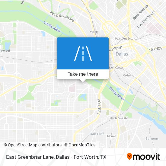 East Greenbriar Lane map