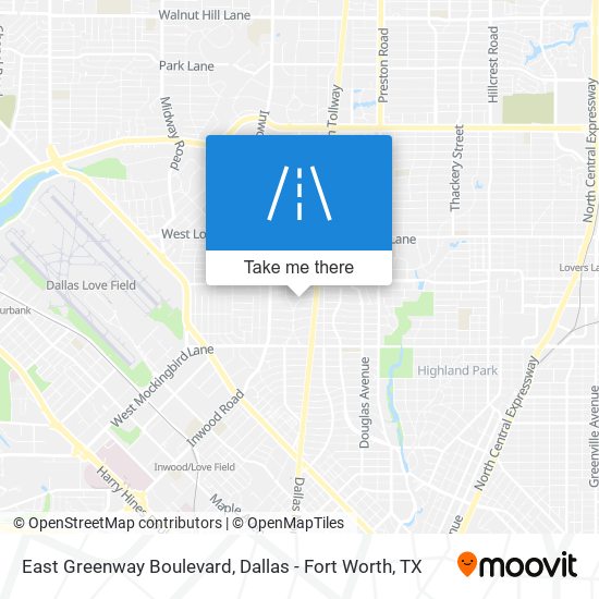 East Greenway Boulevard map