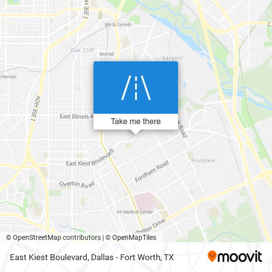 East Kiest Boulevard map