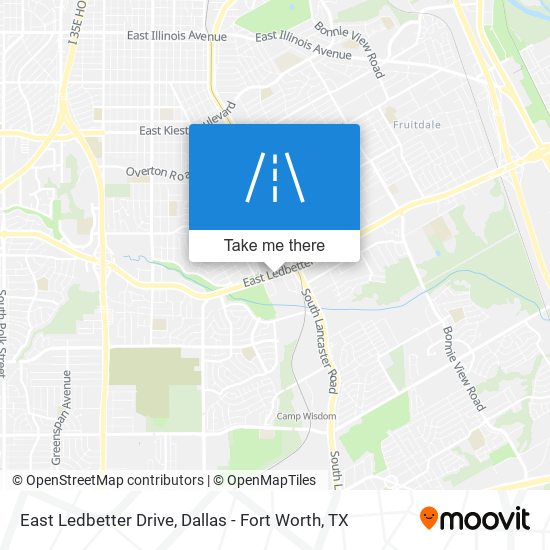 East Ledbetter Drive map