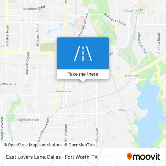 East Lovers Lane map