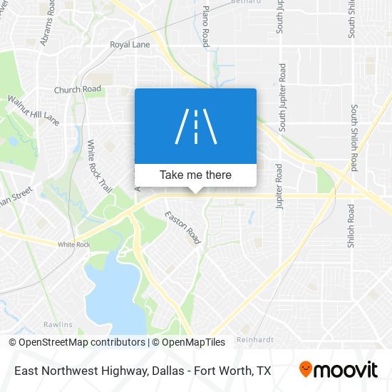 East Northwest Highway map