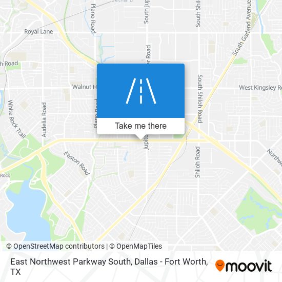 East Northwest Parkway South map