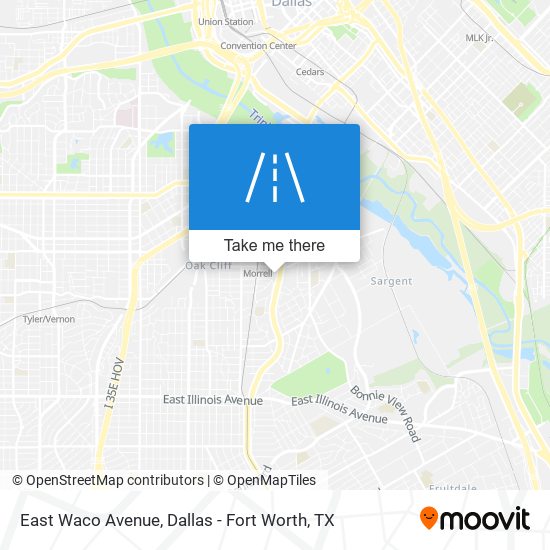 East Waco Avenue map