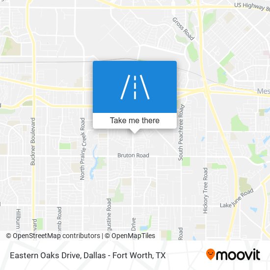 Mapa de Eastern Oaks Drive