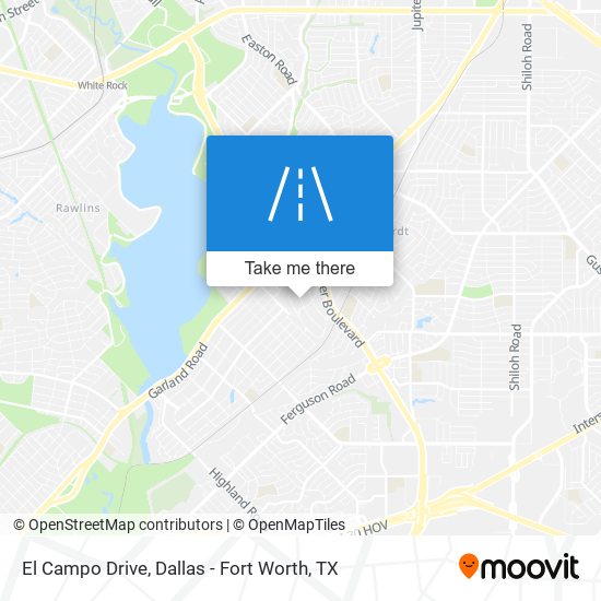 El Campo Drive map