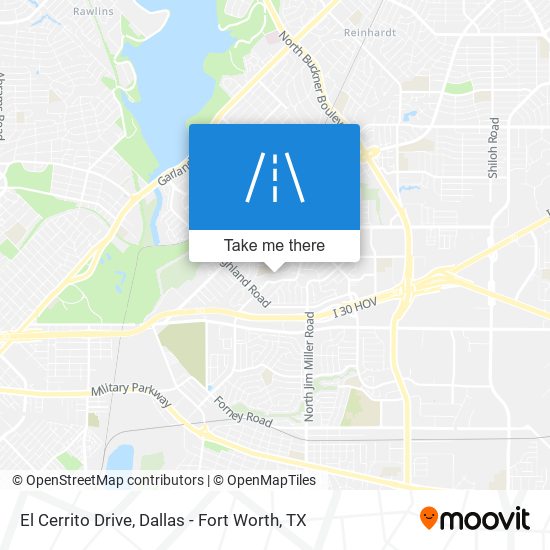El Cerrito Drive map