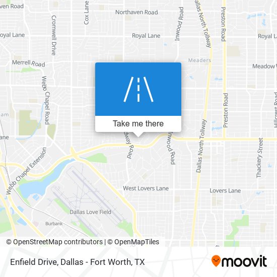 Enfield Drive map