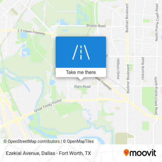 Ezekial Avenue map