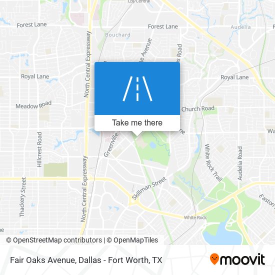 Fair Oaks Avenue map