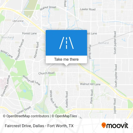 Faircrest Drive map