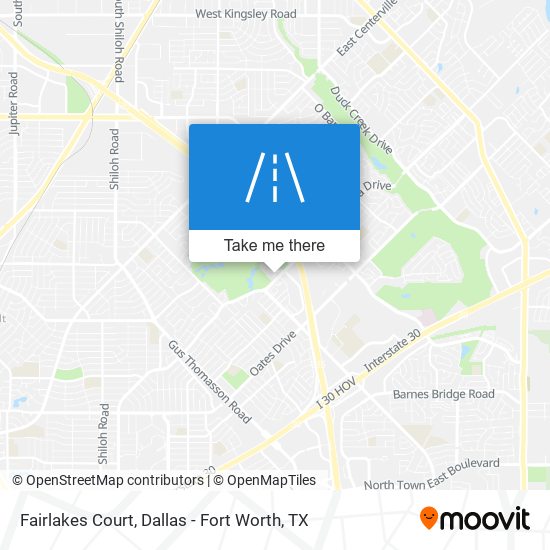 Mapa de Fairlakes Court