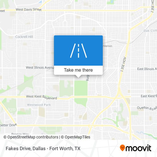 Fakes Drive map