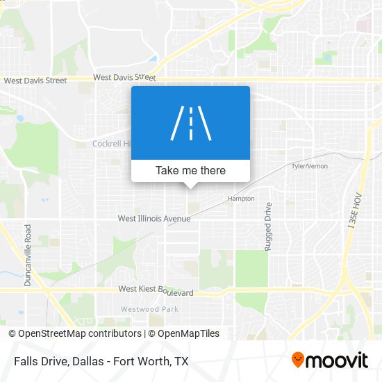 Falls Drive map