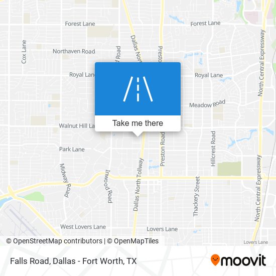 Mapa de Falls Road