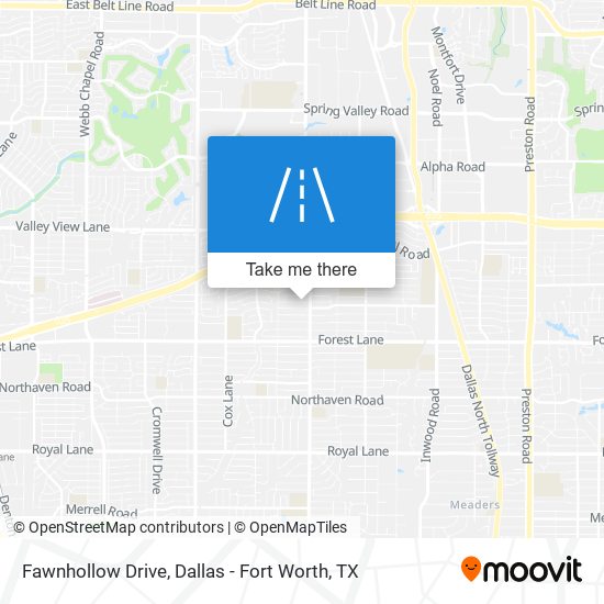 Fawnhollow Drive map