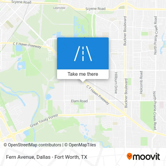 Fern Avenue map